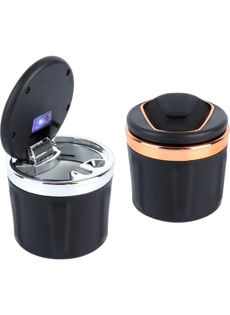 Space Lighted Ashtray Black-Gold Color / ICKU48  - Image 4