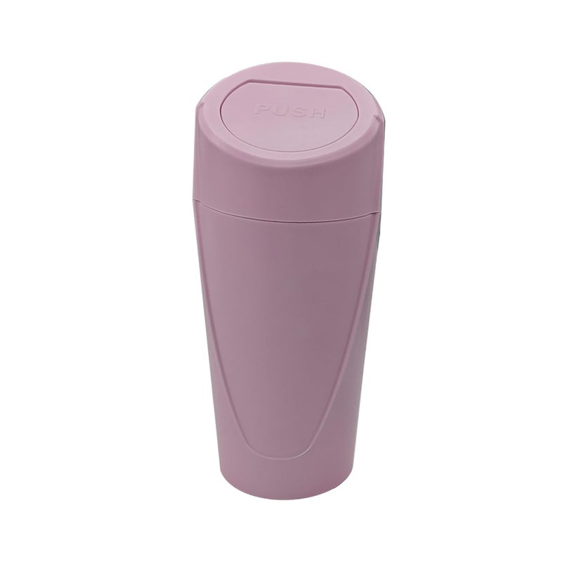 Osilly Car Trash Can with Lid Mini Portable Leakproof Automotive Garbage Bin Multipurpose Organizers and Storage Universal for SUV Truck RV Home Office Kitchen Bedroom and MorePink