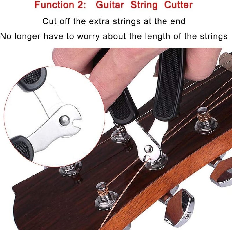 Mocking Bird Acoustic Guitar string set with 3 in 1 Guitar String winder Set of 6 Stainless Steel Acoustic Guitar Strings with Hollow Ball End Full Replacement (0.10-0.50 Extra Light Gauge) - Image 4