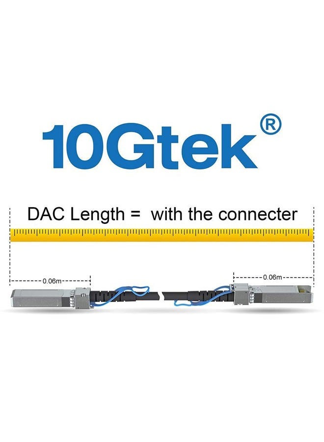 10Gtek 10G SFP+ DAC Cable - 10GBASE-CU Passive Direct Attach Copper Twinax SFP Cable for Cisco SFP-H10GB-CU2M, Ubiquiti, D-Link, Supermicro, Netgear, Mikrotik, ZTE Devices, 2m - Image 4