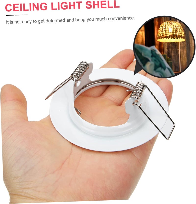 Dispersed regional warehouses NUOBESTY 2pcs GU10 Recessed Lighting Trim Covers 50mm Opening White Trim Cover for LED Recessed Lighting Compatible MR16 Bulbs Easy Installation Global versatile design Remote village delivery cover Multi-goal comprehensive design Diverse requirement fit Multi usage Budget global standard quality Multi-category warehouse equip Dense material Nationwide courier network User feedback upgraded quality Year round in stock Sufficient order stock Regular scheduled transit Fixed delivery schedule Flexible purchase choices Gulf climate fit Most item matching trendy design Rack friendly Wide range compatible material All user friendly build Intra-city fast distribution KSA local stock Regulated warehouse storage Daily repeated use trusted quality - Image 2