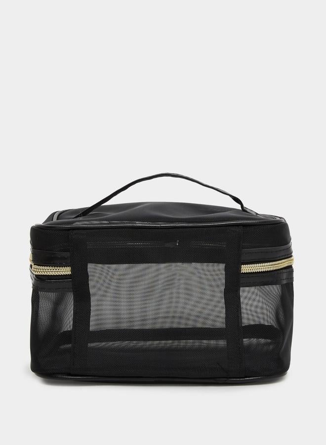 تايك تو شنطة مستحضرات تجميل بسحاب للإغلاق - Image 2