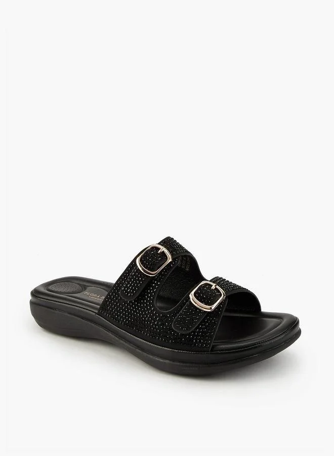 فلورا بيلا من شو إكسبرس صنادل سهلة الارتداء مزينة بإبزيم