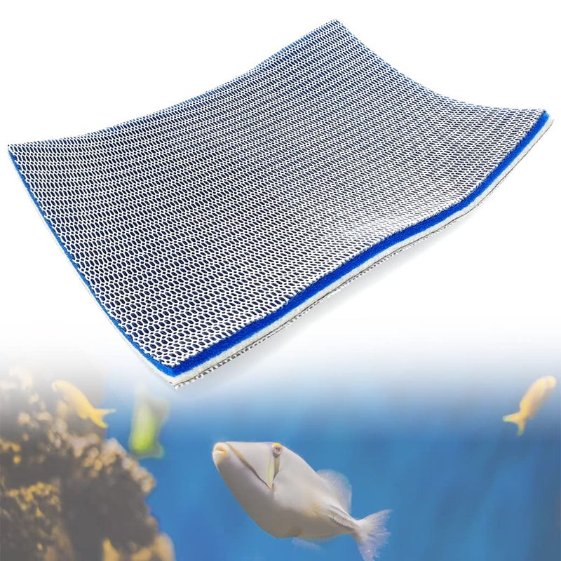 Qpets® فلتر حوض السمك ® 30 * 40 سم كثافة عالية 8 طبقات قطن فلتر قابل لإعادة الاستخدام، وسادة فلتر حوض السمك، فلتر إسفنجي لحوض السمك قابل للتقطيع لحوض السمك المتوسط - Image 1