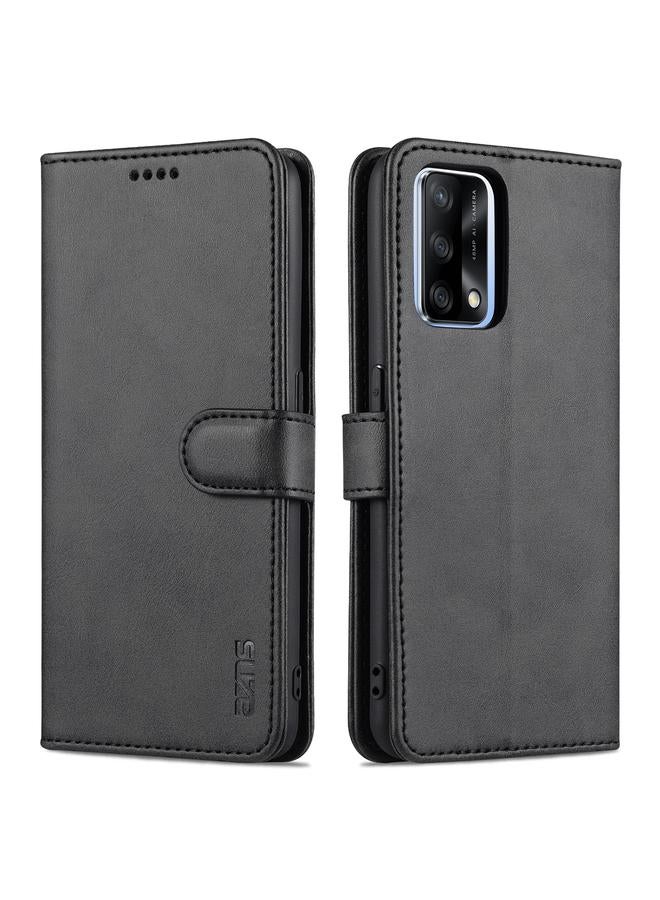 S-TOP Case For OPPO A74 4G / F19 AZNS Skin Feel Calf Texture Horizontal Flip Leather Case with Card Slots & Holder & Wallet - Image 1
