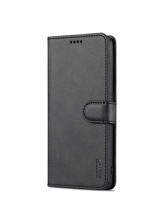 S-TOP Case For OPPO A74 4G / F19 AZNS Skin Feel Calf Texture Horizontal Flip Leather Case with Card Slots & Holder & Wallet - Image 2