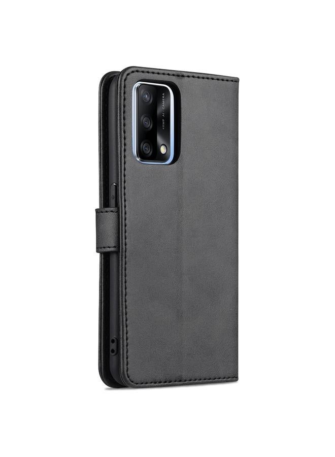 S-TOP Case For OPPO A74 4G / F19 AZNS Skin Feel Calf Texture Horizontal Flip Leather Case with Card Slots & Holder & Wallet - Image 3
