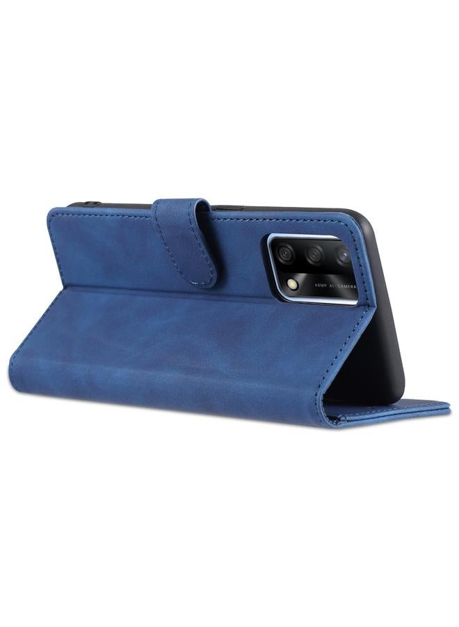 S-TOP Case For OPPO A74 4G / F19 AZNS Skin Feel Calf Texture Horizontal Flip Leather Case with Card Slots & Holder & Wallet - Image 5