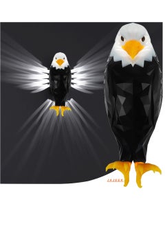 JAJEEK Bald Eagle Wall Light – American Eagle Night Light with Remote Control, Magnetic Wall Mounted Light for Bedroom, Living Room, Hallway, Battery Operated & Removable, Stunning Home Decor  - Image 1