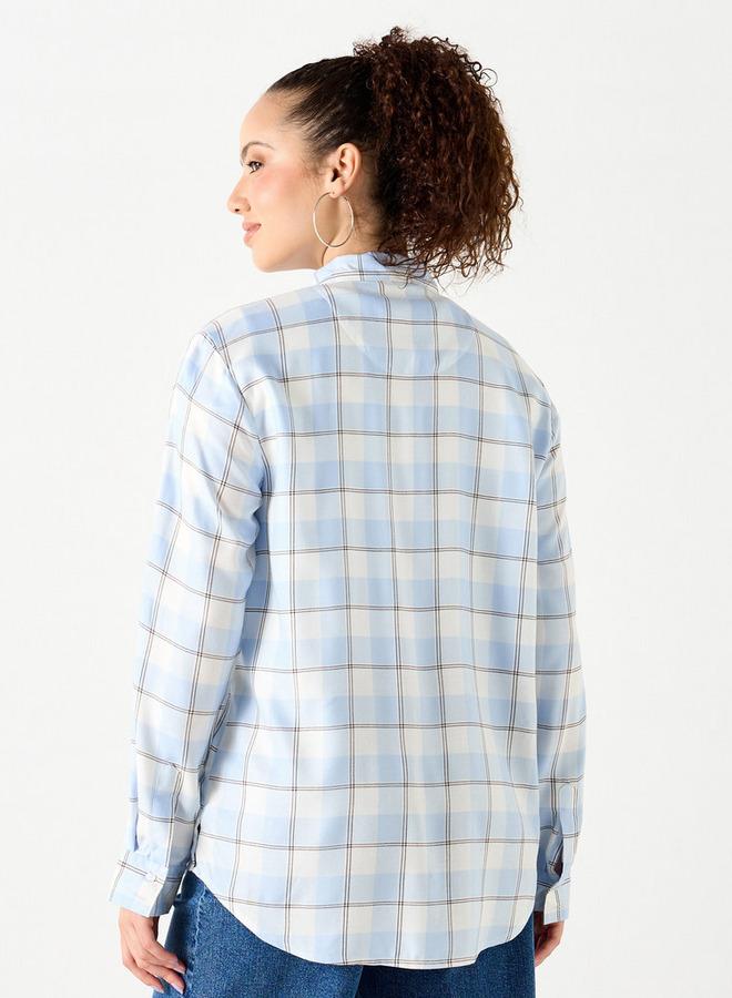 لي كوبر قميص مربعات بأكمام طويلة وجيب من لي كوبر - Image 3