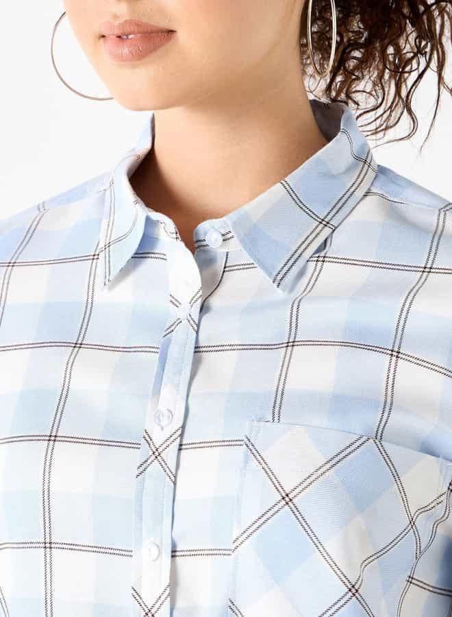 لي كوبر قميص مربعات بأكمام طويلة وجيب من لي كوبر - Image 4