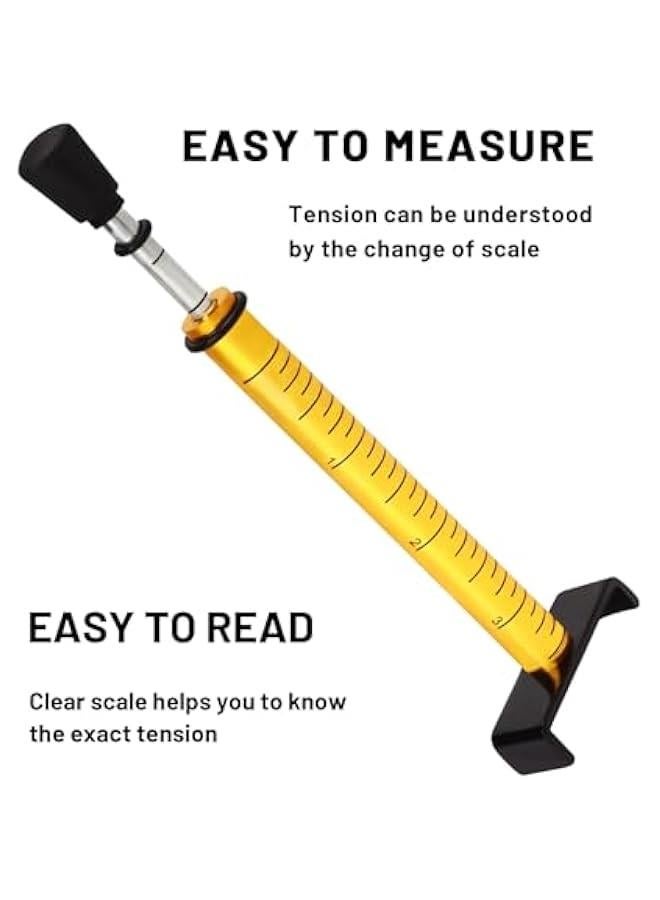 Generic Motorcycle Belt Tension Gauge, 10 lbs Easy to Read Metal Tension Tester After Belt Replacement Adjustment, Universal Wheel Service Accurate Chain Tension Gauge with L Shape Pad - Image 2