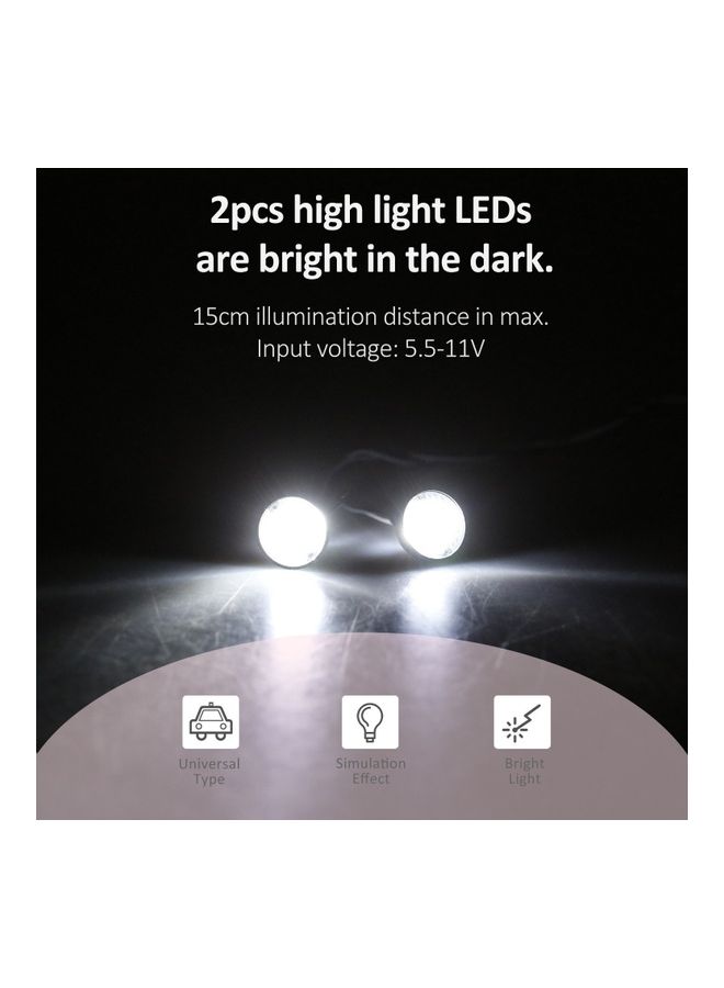 Loquat 2-Piece RC Car LED Lights With Screw 1.8x1.8cm - Image 5