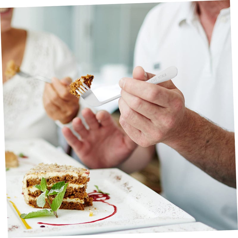 Ergonomic Curved Eating Fork with Comfortable Elbow Handle for Disabled Users Self Feeding Aid - Image 5
