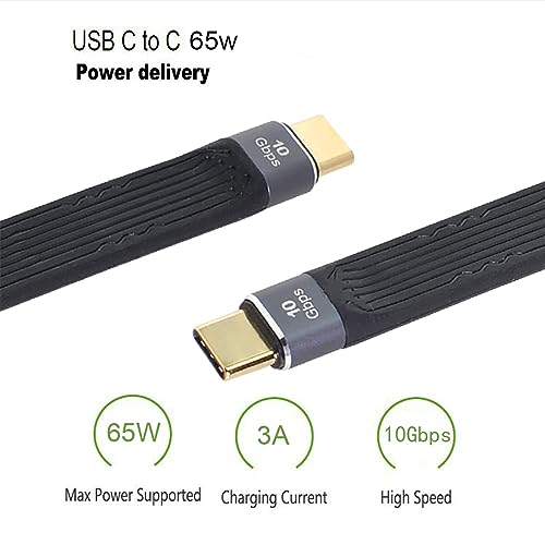 Tobo USB C to USB Type C Cable, USB C to USB Type C Cable High Speed Durable Plug and Play 10Gbps for Laptops (TD-1035TC) - Image 2