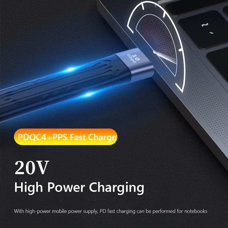 Tobo USB C to USB Type C Cable, USB C to USB Type C Cable High Speed Durable Plug and Play 10Gbps for Laptops (TD-1035TC) - Image 3