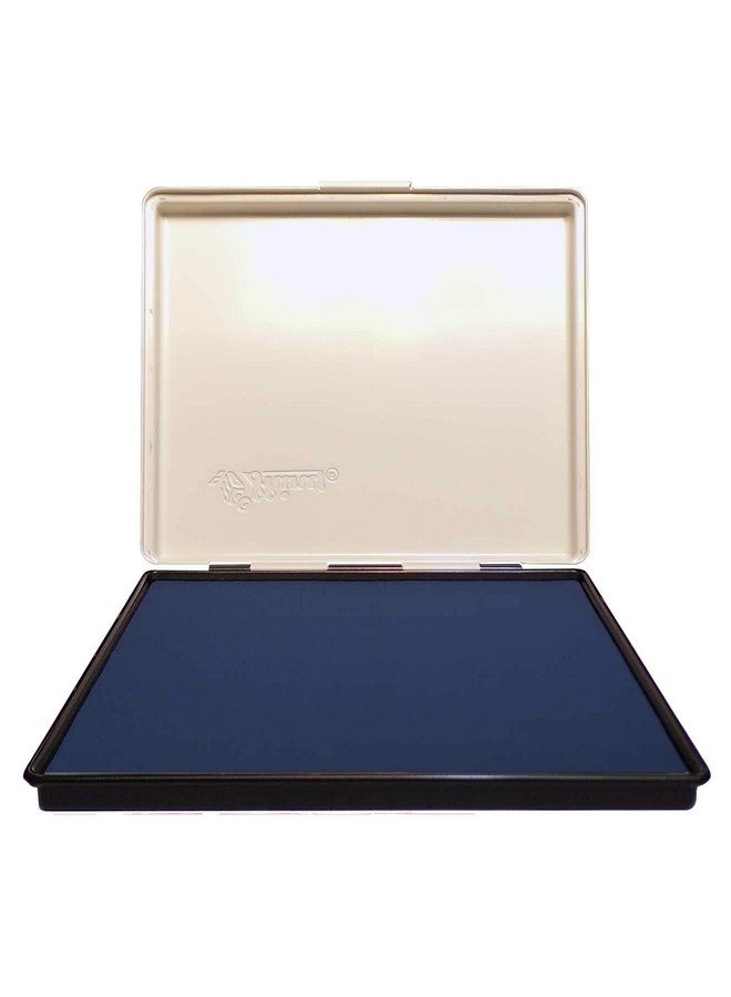 UImprint Extra Large 8'' X 12'' Industrial Rubber Stamp Ink Pad In Metal Case, Blue Stamp Pad - Image 1