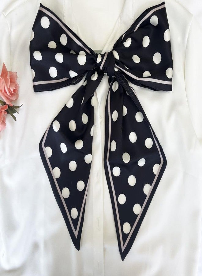 FONYVE Silk Head Scarf for Hair Fashion Headwrap for Women Lightweight Neck Tie - Image 3