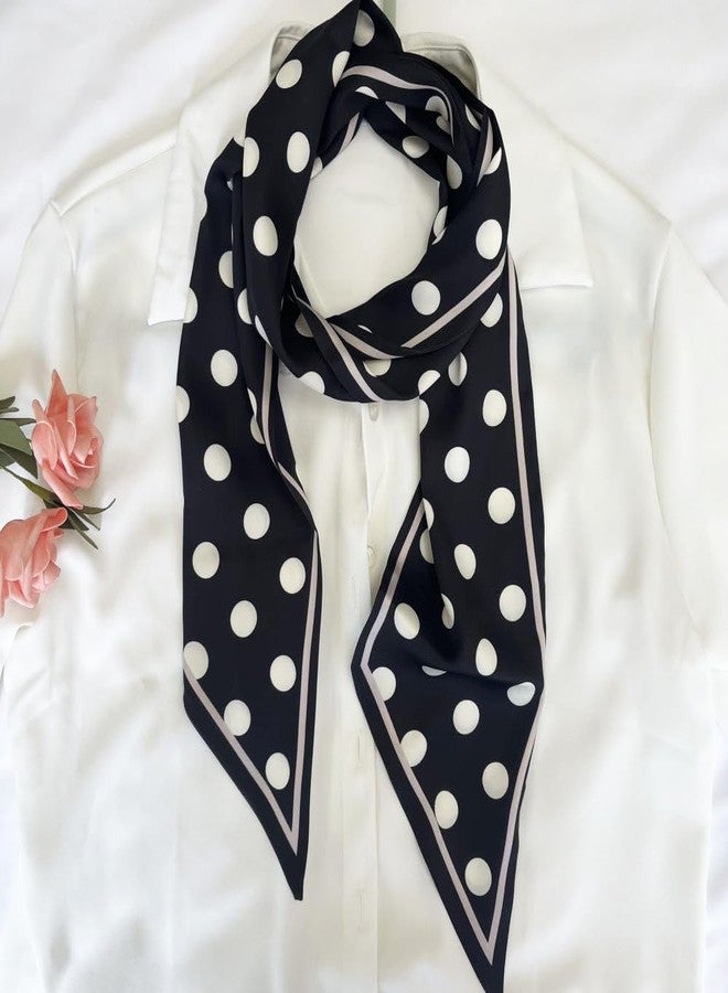 FONYVE Silk Head Scarf for Hair Fashion Headwrap for Women Lightweight Neck Tie - Image 4