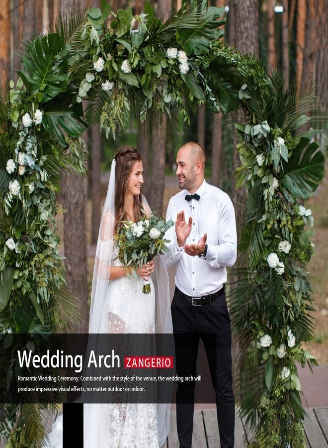 ZANGEROI Garden Arch Trellis for Climbing Plants Outdoor Wedding Arches for Ceremony Black Metal Garden Arbor Indoor Garden Arches for Party Decoration 7.9ft Wide X 6.4ft High (Garden Trellis) - Image 4