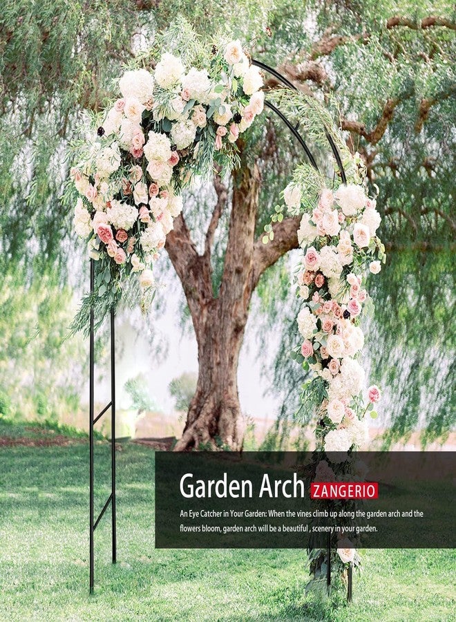 ZANGEROI Garden Arch Trellis for Climbing Plants Outdoor Wedding Arches for Ceremony Black Metal Garden Arbor Indoor Garden Arches for Party Decoration 7.9ft Wide X 6.4ft High (Garden Trellis) - Image 5