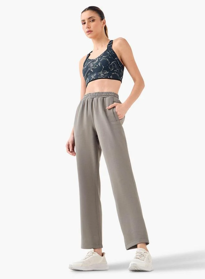 ADOT by Splash Track Pants with Elasticated Waistband and Pockets