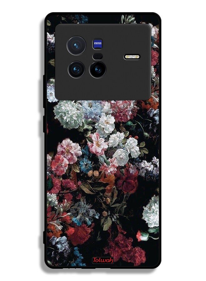 Tolwak Vivo X80 Protective Case Cover Vintage Roses - Image 2