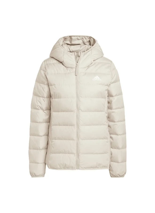 اديداس adidas W Ess L D Ho J Beige Outdoor Jackets 2XS