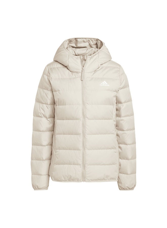 Adidas W Ess L D Ho J Beige Outdoor Jackets 2XS  - Image 1