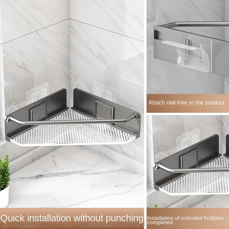 BLURISM BLURISM Wall Floating Shelves Room Decoration Display Rack Bathroom Bedroom Hanging Storage Shelves Towel Racks Bathroom Accessories Home Decor Home Organization and Storage Supplies  - Image 4