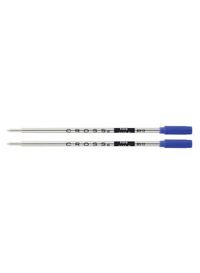 Cross Universal Ballpoint Pen Refill, Fine Point, Blue, 2-Pack (8512-2) - Image 1