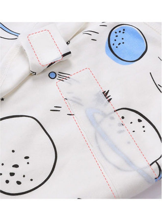 Double Layer Pure Cotton Children's comfortable Thickened Sleeping Bag, Fits Baby, Lightweight Sleeping Bag for Boys, Girls