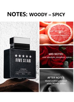 LONKOOM LONKOOM Five Star EDT For MEN 100ML  - Image 2