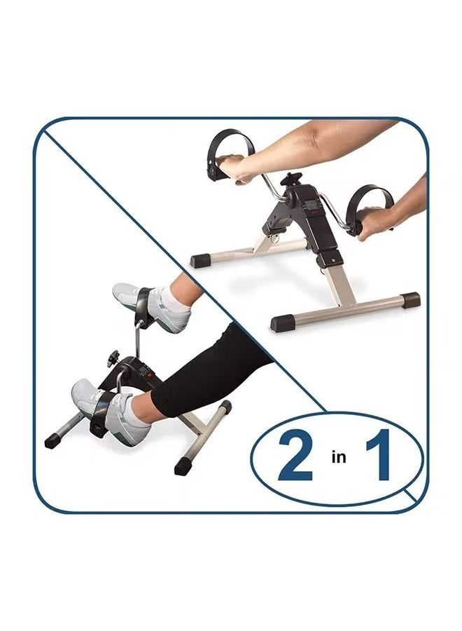 AGD Portable Foldable Arm and Leg Exerciser Pedal Exerciser with LCD Screen  - Image 4