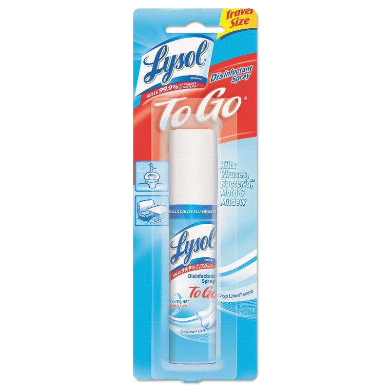 Lysol To Go Disinfectant Spray, Crisp Linen, Travel Size - 1 oz (Pack of 4) - Image 1