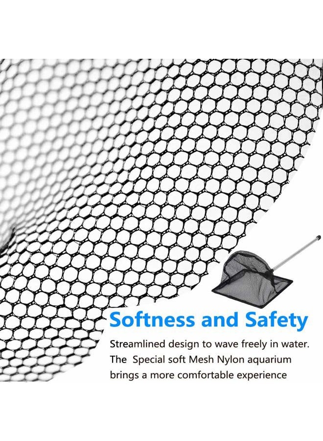 Grepol-V Aquarium Fish Net, 5 Inch Fine Mesh Fish Tank with Extendable 9-24 inch Long Handle - Image 4