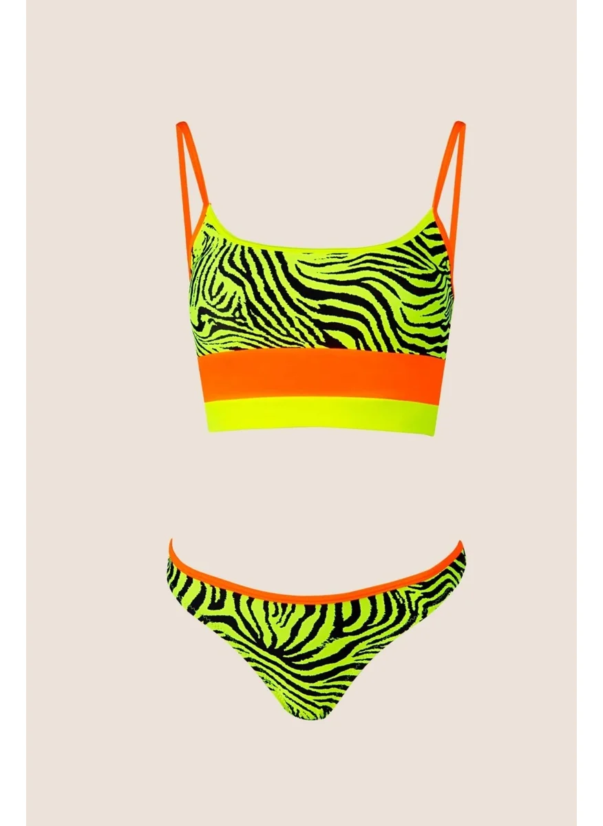 Ayyıldız 40736 Yellow Undershirt Bikini Set