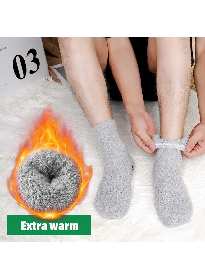 Caidienu Slipper Fuzzy Socks Winter for Men - Image 2