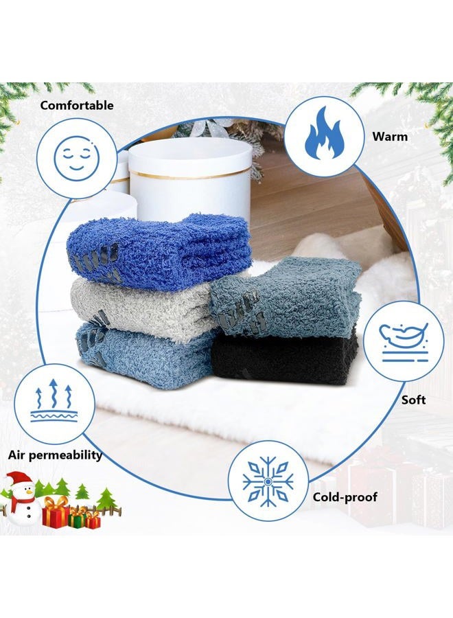 Caidienu Slipper Fuzzy Socks Winter for Men - Image 3