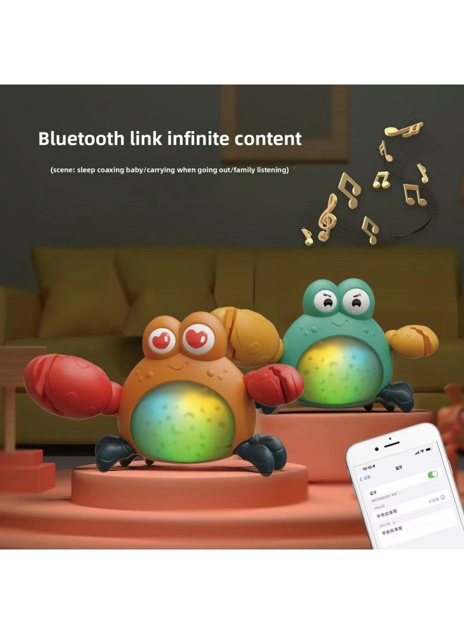 Children's Early Education Educational Children's Song Luminous Bluetooth Story Machine Enlightenment Infant Toy Photo Holder Birthday Gift-Color:Emerald Blue  - Image 3