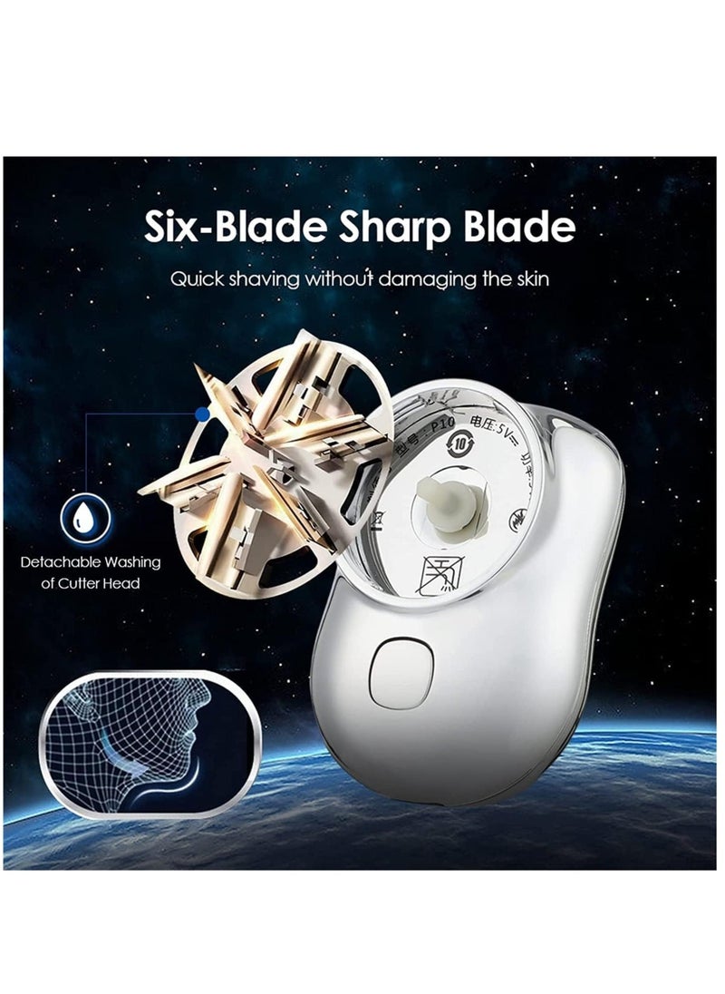 ELTRAZONE Mini&Portable Electric Shaver, New Pocket Portable Electric Shave, Magic USB Mini Shaver Electric Razor For Men, Rechargeable Travel Razors For Men Electric Shaver For Shaving Face(Green) - Image 4