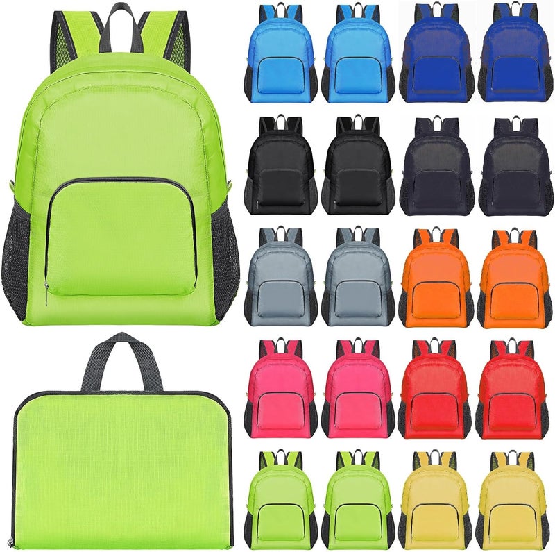 Reginary Reginary 40 Pcs Backpacks in Bulk School Back Pack 17 Inch Foldable Backpack for Student Travel Book Bag Assorted ColorMulticolor  - Image 1