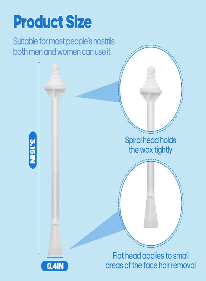 DecBlue Nose Wax Sticks 50Pcs Nose Wax Applicator Sticks for Nostril Nasal Cleaning Ear Eyebrow for Men Women Painless Nose Hair Removal - Image 4