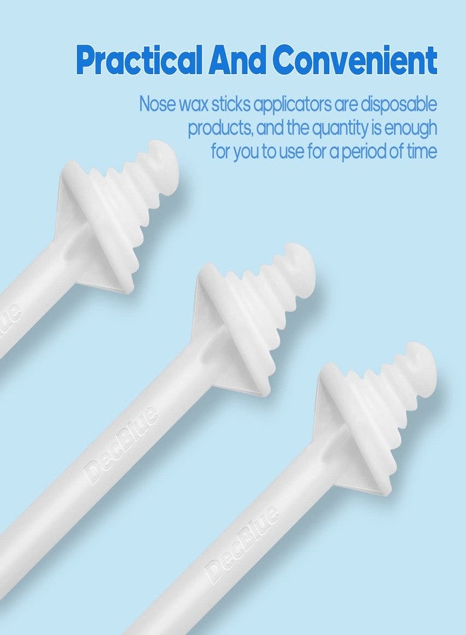 DecBlue Nose Wax Sticks 50Pcs Nose Wax Applicator Sticks for Nostril Nasal Cleaning Ear Eyebrow for Men Women Painless Nose Hair Removal - Image 5