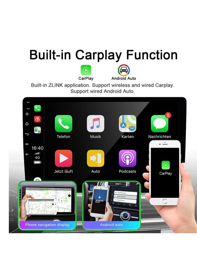 Toyota Yaris Radio 2012-2017 Wireless/Wired Carplay Android Auto with 9 Inch IPS Touchscreen GPS Navigation for Car Stereo Head Unit Built-in DSP with Free Backup Camera (4GB RAM+64GB ROM) - Image 4