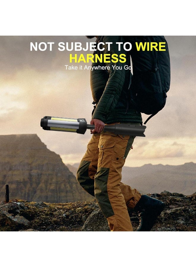 مصباح تخييم  Trio Beam Lite - مصباح تخييم ثلاثي القوائم قابل لإعادة الشحن بقوة 2000 لومن مع ألواح قابلة للتعديل وبطارية احتياطية بسعة 6000 مللي أمبير في الساعة - Image 3