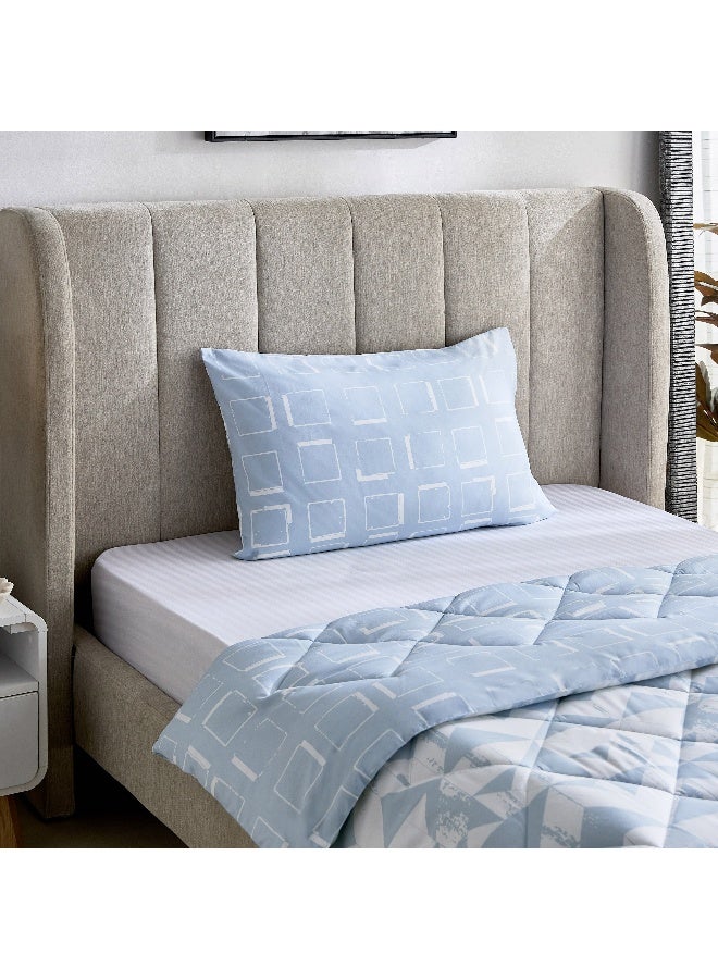 Home Box Madrid Rift 2-Piece Microfiber Reversible Twin Comforter Set - 160x220 cm  - Image 1