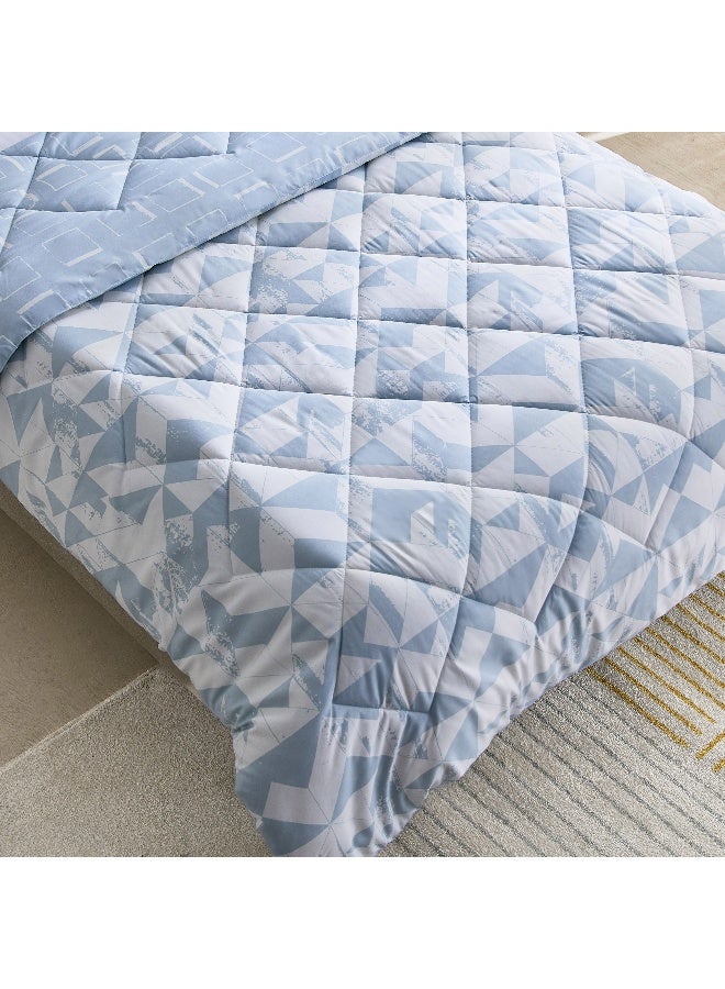 Home Box Madrid Rift 2-Piece Microfiber Reversible Twin Comforter Set - 160x220 cm  - Image 5