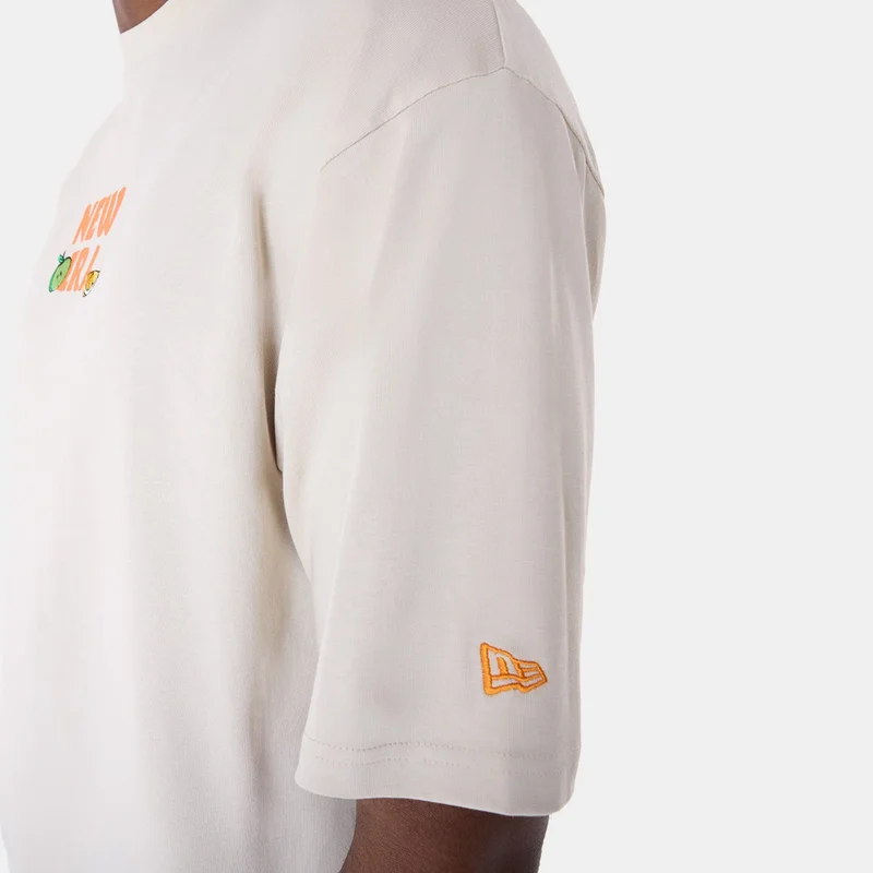 NEW ERA Beige Men's Drink Graphic T-Shirt for Men | Best Price UAE