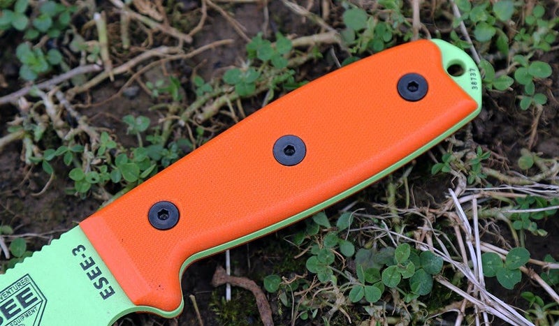 ESEE Knives 3P Fixed Blade Knife with Molded Polymer Sheath - Image 4